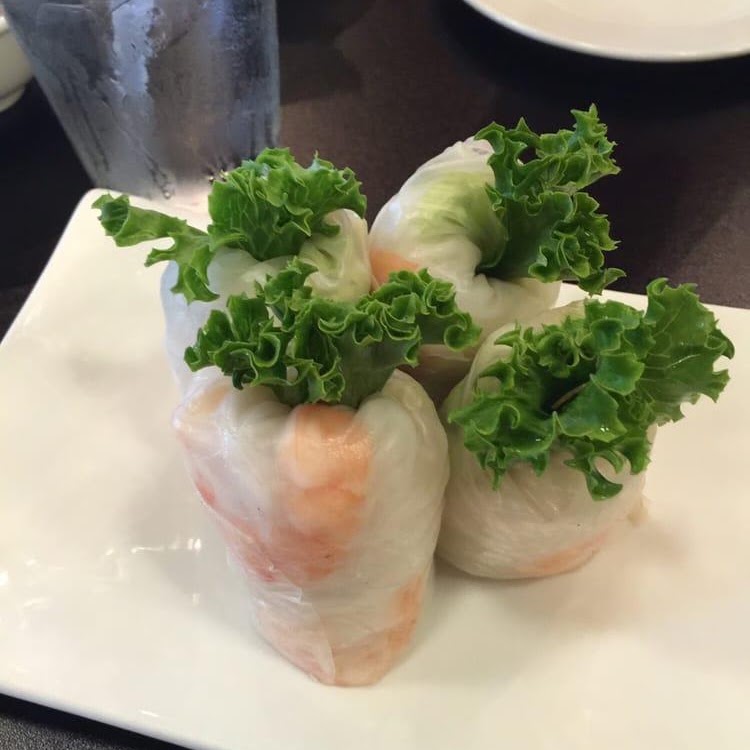 Fresh Vietnamese spring rolls